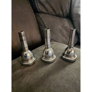 3- Trombone Mouthpieces Bach 5G, 6 1/2 A, 6 1/2 AL